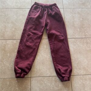 Brandy Melville Maroon Women's Sweatpants